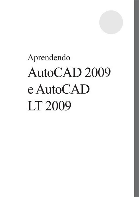 PDF Aprendendo AutoCAD 2009 E AutoCAD LT 2009 2012 03 01 AutoCAD