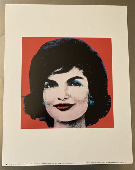 Andy Warhol Jackie 1964 Red Pop Art Poster Print Jaqueline Kennedy