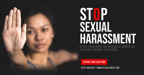 Copie De Stop Sexual Harassment At The Workplace Faceb Postermywall