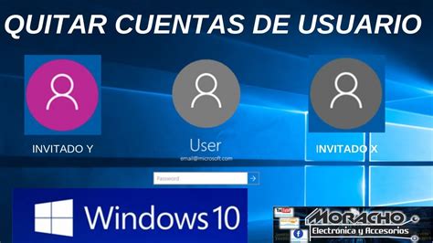 Como Eliminar Cuentas De Usuario En Windows Youtube