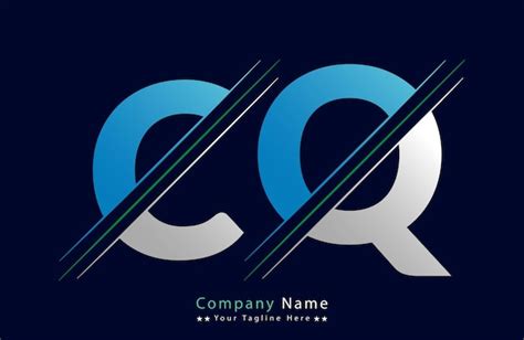 Premium Vector Cq Letter Logo Template Illustration Design