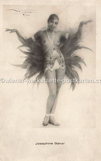 Fotokarte Josephine Baker um 1930 Wiener Werkstätte Postkarten