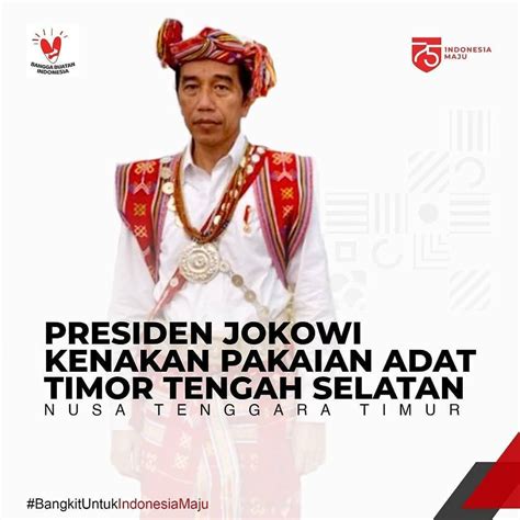 Presiden Jokowi Pakai Baju Adat Tts Dalam Upacara Hut Ri Ke 75 Makna