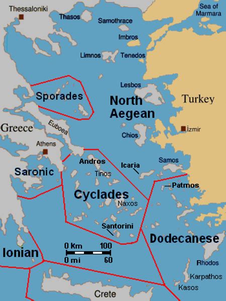 Aegean Sea On Map