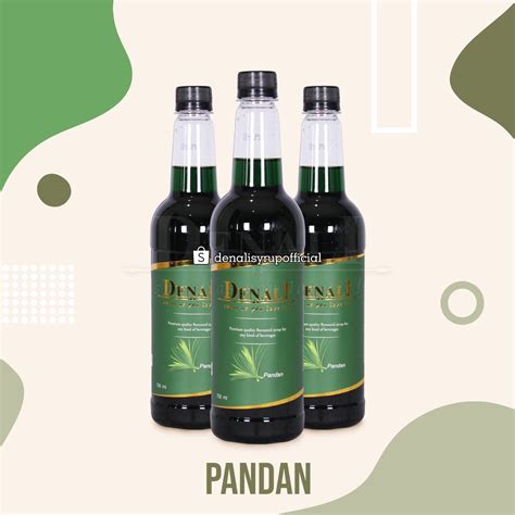 Jual Denali Syrup Pandan Flavour 750ml Sirup Denali Rasa Pandan 750