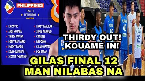 Final 12 Ng Gilas Nilabas Na Fiba World Asian Qualifiers 5th Window