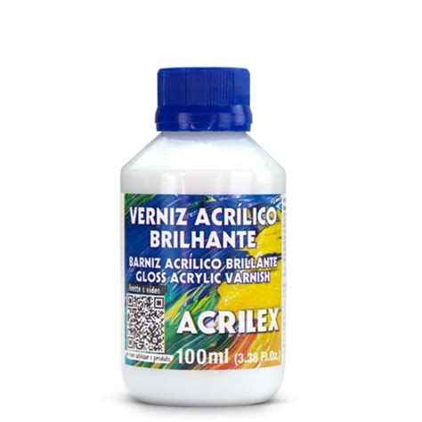 Verniz Acrílico Brilhante 100ml Acrilex Verniz Acrílico Brilhante