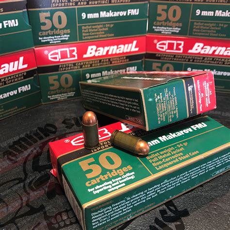 Barnaul 9x18 Mm Makarov 94 Gr Fmj 1000 Rnd Case [am3363 1000] 399 99 Ammo Supply Warehouse