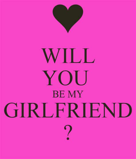 Will You Be My Girlfriend Poster Whit Keep Calm O Matic