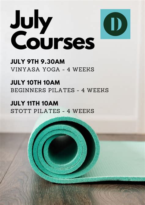 July Courses District Health And Leisure At Silversprings