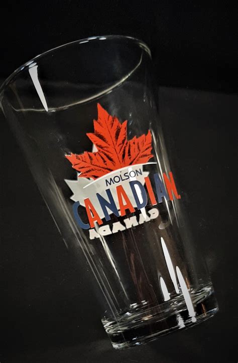 Vintage Molson Canadian Beer Glass Vintage Bar Decor Or Etsy