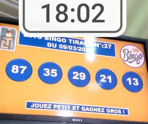 Résultats du loto BINGO tirage n 37 LOTTO ou LOTO TOGO DIAMANT