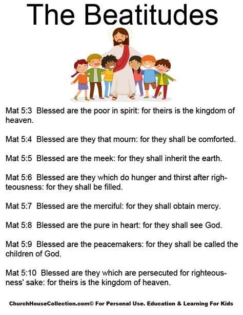 Beatitudes For Preschoolers