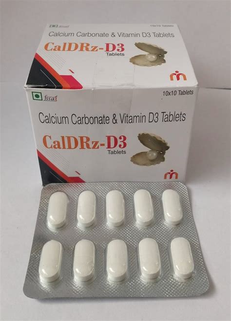 Calcium Carbonate Vitamin D3 Tablets Medmyndrz Pharma Prescription At