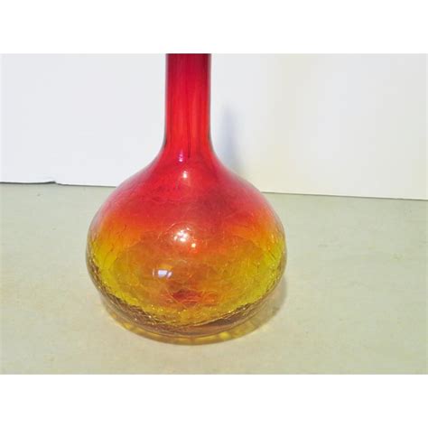 Blenko Mid Century Amberina Glass Decanter Chairish