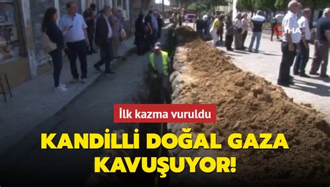 İlk kazma vuruldu Kandilli doğal gaza kavuşuyor