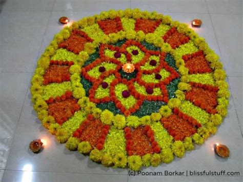 15 Best Flower Rangoli Designs Ideas For Pongal 2021