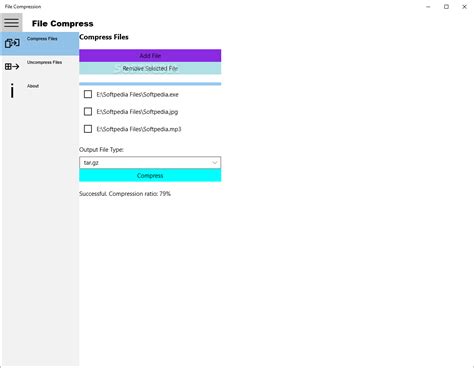 File Compression 1.6 - Download, Review, Screenshots