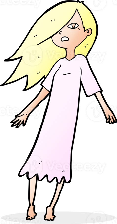 Cartoon Ghost Like Girl 40707030 Png