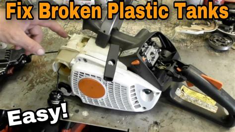 How To Fix A Broken Plastic Gas Or Oil Tank With Taryl Youtube