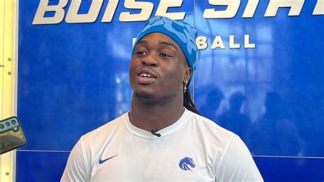 Boise State Running Back Ashton Jeanty Meets With The Media To Preview