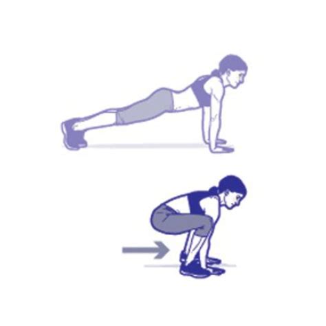 Froggers Plank To Squat Exercise How To Workout Trainer By Skimble