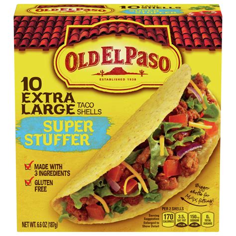 Save On Old El Paso Taco Shells Super Stuffer Extra Large Gluten Free