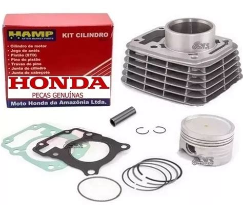 Kit Cilindro Pistão Anéis Original Honda Titan Fan Bros 150