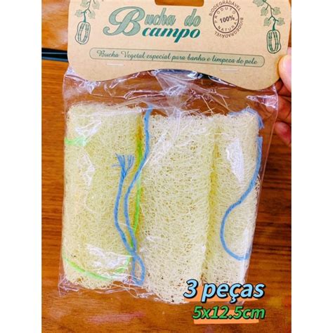 Bucha Vegetal Para Banho Esponja Natural Para Limpeza Em Geral Shopee