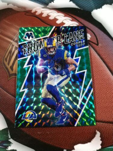 COOPER KUPP 2022 Mosaic Football THUNDER LANE TL 7 GREEN MOSAIC PRIZM