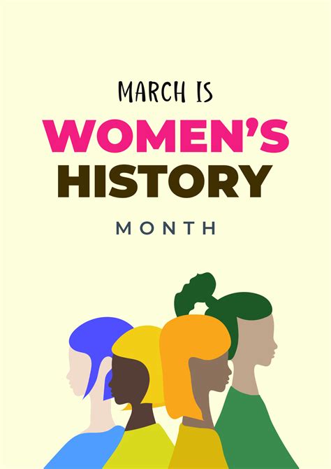 Womens History Month Womens Day Celebration Background Design On March 8th Vector Illustration