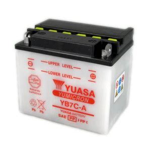 Batería YB7C A Yuasa combipack con electrolito