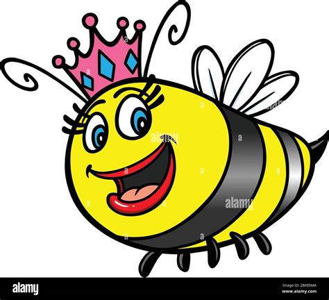 Queen Bee Cartoon A Cartoon Illustration Of A Queen Bee Cartoon Stock