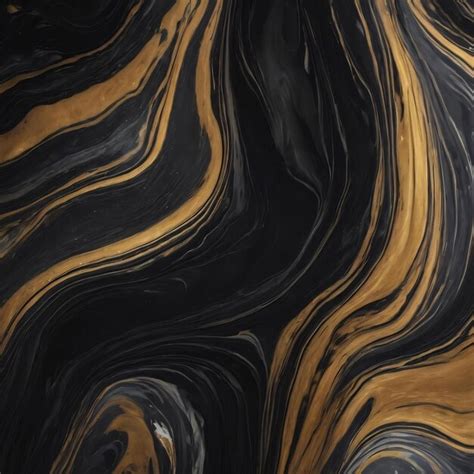 Premium Photo Black Liquid Marble Background Abstract Flowing Texture