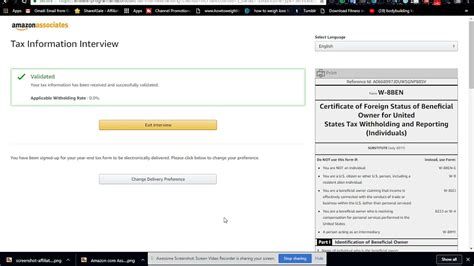 How To Fill Up Amazon Tax Information Form As A Non Usa Person A