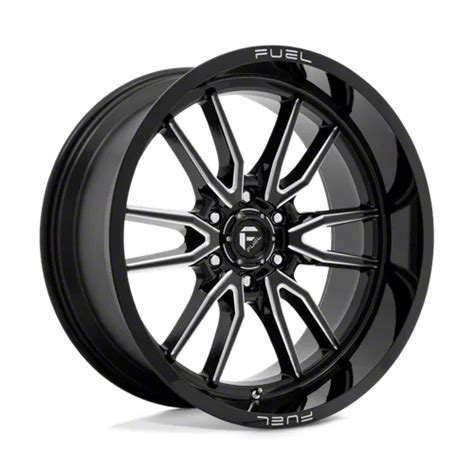 Fuel Wheels Silverado 1500 Clash Gloss Black Milled 6 Lug Wheel 22x10