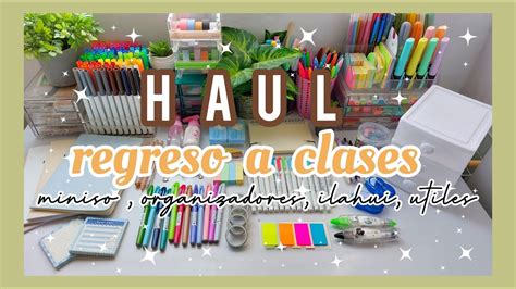 Haul Regreso A Clases Papeler A Miniso Youtube