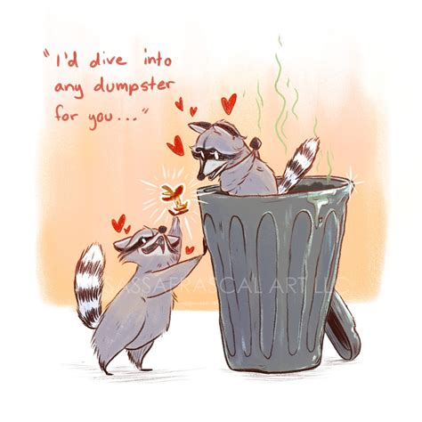 Raccoon Love Printable Valentines Day Cards Pdf Etsy