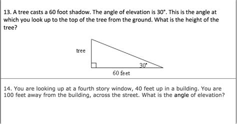 Solved A Tree Casts A Foot Shadow The Angle Of Elevation Chegg