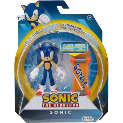 Sonic The Hedgehog Jakks Pacific Ruchoma Figurka Sonic Deskorolka