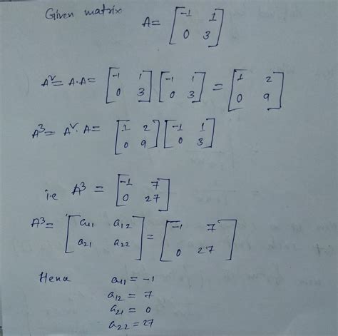 Solved Point Given The Matrix A Find A Write A As A