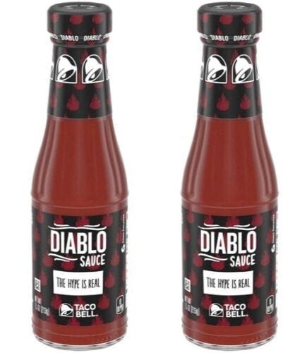 Taco Bell Diablo Hot Sauce Signature Taco Bell Hot Spicy Sauce 75oz