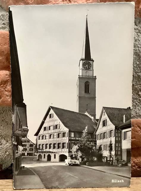 Alte Foto Ak B Lach Kirche Oldtimer Dorfpartie Kaufen