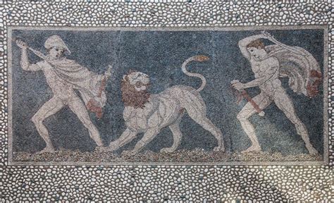 Gareth Harney On Twitter The Astonishing Lion Hunt Pebble Mosaic