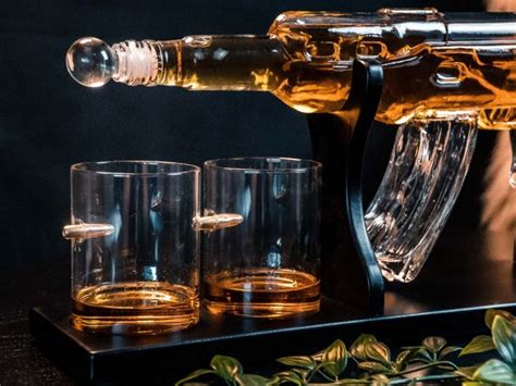 Ak Whiskey Decanter Karaf Whiskykaraf Met Glazen Geweer Set Kopen