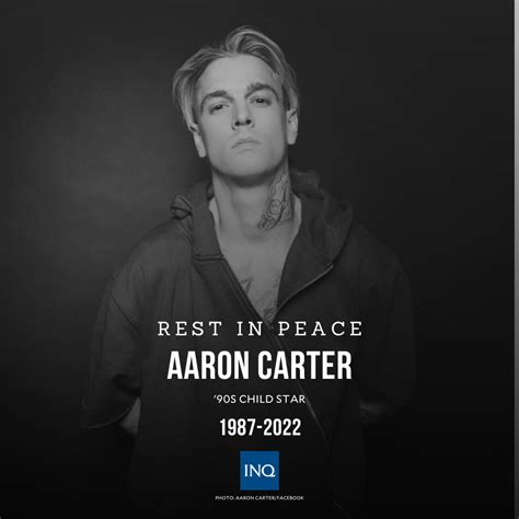 REST IN PEACE Aaron Carter Singer Actor Who Became A Teen Sensation