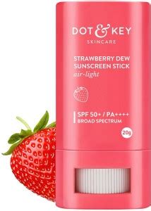 Dot Key Sunscreen SPF 50 PA Strawberry Dew Stick On The Go With