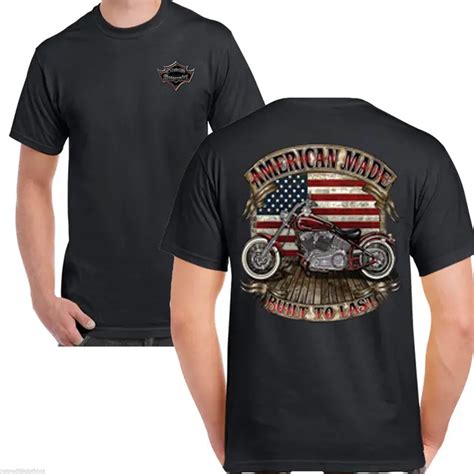 2018 Summer Tee Shirt Mens Biker T Shirt American Vintage Motorbike