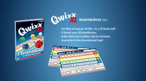 Qwixx XL Ersatzblöcke NSV Nürnberger Spielkarten Verlag