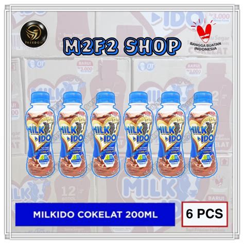 Jual Susu Segar Milkido Rasa Cokelat Uht Botol Plastik Pet Ml